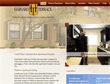 Tablet Screenshot of harvardterrace.com